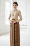 ชุดไทยบรมพิมาน สีน้ำตาล (TB 020)