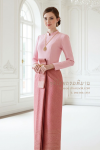 ชุดไทยบรมพิมาน สีแดงอ่อน (TB 021)