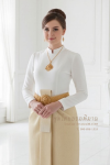 ชุดไทยบรมพิมาน สีงาช้าง (TB 031)