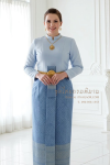 ชุดไทยบรมพิมาน สีฟ้า (TB 030)