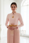 ชุดไทยบรมพิมาน สีโอล์ดโรส (TB 013)