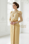 ชุดไทยบรมพิมานประยุกต์ สีทอง (TBP 001)