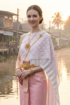 ชุดไทยจักรพรรดิ สีชมพู (TCP 023)