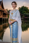 ชุดไทยจักรพรรดิ สีฟ้า (TCP 024)