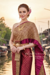 ชุดไทยจักรพรรดิ สีแดงทอง (TCP 017)