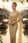 ชุดไทยจักรี สีทอง (TCK 026)