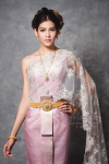 ชุดไทยจักรี สีกลีบบัว (TCK 008)