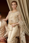 ชุดไทยจักรี สีน้ำตาลทอง (TCK 005)