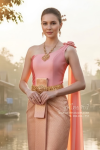 ชุดไทยจักรี สีโอล์ดโรส (TCK 009)