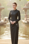 ชุดไทยจิตรลดา สีดำ (TC 018)