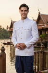 ชุดเพื่อนเจ้าบ่าว สีขาวกรมท่า (TF 002)