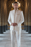 ชุดพระราชทานปัก สีครีม (PT 003)