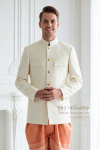ชุดราชปะแตน สีครีมส้ม (RP 010)
