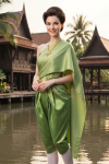 ชุดไทยรัชกาลที่ 4 สีเขียว (TRA 007)