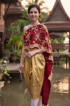 ชุดไทยรัชกาลที่ 4 สีแดงทอง (TRA 005)