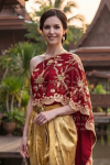 ชุดไทยรัชกาลที่ 4 สีแดงทอง (TRA 005)