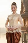 ชุดไทยรัชกาลที่ 5 สีทองแดง (TRF 002)