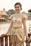 ชุดไทยรัชกาลที่ 5 สีทองอ่อน (TRF 006)