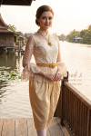 ชุดไทยรัชกาลที่ 5 สีเหลืองทอง (TRF 022)