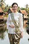 ชุดไทยรัชกาลที่ 5 สีครีมทอง (TRF 011)