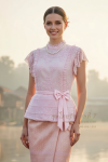 ชุดไทยรัชกาลที่ 7 สีชมพู (TRS 001)