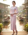 ชุดไทยเรือนต้น สีชมพู (TR 001)
