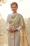 ชุดไทยศิวาลัย สีงาช้างทอง (TS 012)