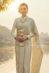 ชุดไทยศิวาลัย สีครีม (TS 007)