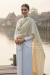 ชุดไทยศิวาลัย สีขาวงาช้าง (TS 005)