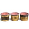 Low cylindrical plant pot