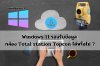 Windows 11รองรับข้อมูล กล้อง total station Topcon ได้หรือไม่