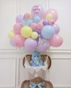 hotair balloon basket with care bear