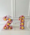 Fresh floral alphabet size30 cm