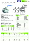 ARITA SBA Ball valve 3PC Stainless Steel - BSPT