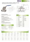 ARITA S3MBA Ball valve 3Way Stainless Steel - BSPT