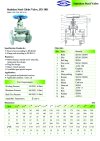 ARITA SGL Globe Valve Stainless Steel - JIS10K