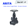 ARITA FGL Globe Valve Forged Steel Screw & Socket