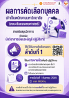 ผลการคัดเลือกบุคคลเข้าเป็นพนักงานมหาวิทยาลัย (คณะทันตแพทยศาสตร์) สายสนับสนุนวิชาการ ตำแหน่ง นักวิชาการเงินและบัญชี ปฏิบัติการ