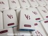 สกรีนโลโก้บนบน Power Bank ลาย VB , Lactasoy วัสดุเป็นพาวเวอร์แบงค์พลาสติกสีขาว ก้นฟ้า
