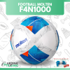 (ของแท้ 100%) MOLTEN ลูกฟุตบอล รุ่น F4N1000 (เบอร์ 4) แถมฟรีตาข่ายใส่ลูกบอล+เข็มเป่าลม