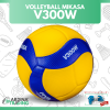 (ของแท้ 100%) MIKASA ลูกวอลเลย์บอล รุ่น V300W (เบอร์ 5) แถมฟรีตาข่ายใส่ลูกบอล+เข็มเป่าลม