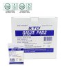 KTD GAUZE PADS เคทีดี ผ้าก๊อซคอนฟอร์มชนิดแผ่น ขนาด: 3x3 in ขนาดบรรจุ 5 ชิ้น x 20 ซอง