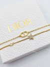 สร้อยข้อมือ Dior 2 เลเยอร์ Petit CD Double Bracelet