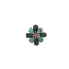 Bi gems Ring (Blue Sapphire and Jade)