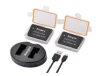 KINGMA Baterai Kit Canon LP-E12 2-Pack Dual Charger