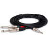Hosa HMP-010Y Pro Stereo Breakout, REAN 3.5 mm TRS to Dual 1/4 in TS, 10 ft