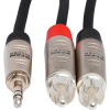 Hosa HMR-010Y Pro Stereo Breakout, REAN 3.5 mm TRS to Dual RCA, 10 ft