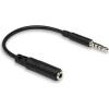 Hosa MHE-158 Headphone Adaptor, 3.5 mm TRRS to Slim 3.5 mm TRRS
