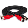 Hosa HID-203 Dual MIDI Cable, Dual 5-pin DIN to Same, 3 m