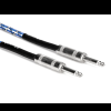 Hosa 3GT-18C1 - Cloth Guitar Cable, Hosa Straight to Same, 18 ft (Blue/White/Black)